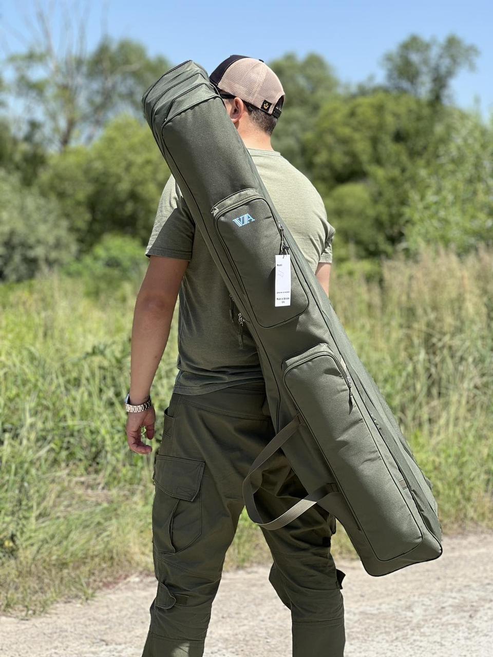 Чехол для удилищ VA с катушками на три секции 132 см (2441373540)