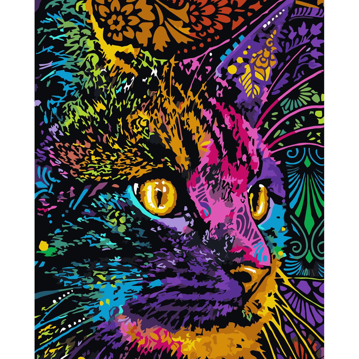 Картина по номерам Strateg Разноцветный усач 40x50 см (VA-3591)