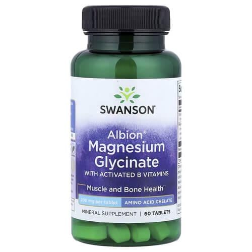 Магний Swanson Magnesium Glycinate with B Vitamins 60 Tablets (SWV-02718) Магний Swanson Magnesium Glycinate with B Vitamins 60 Tablets (SWV-02718)
