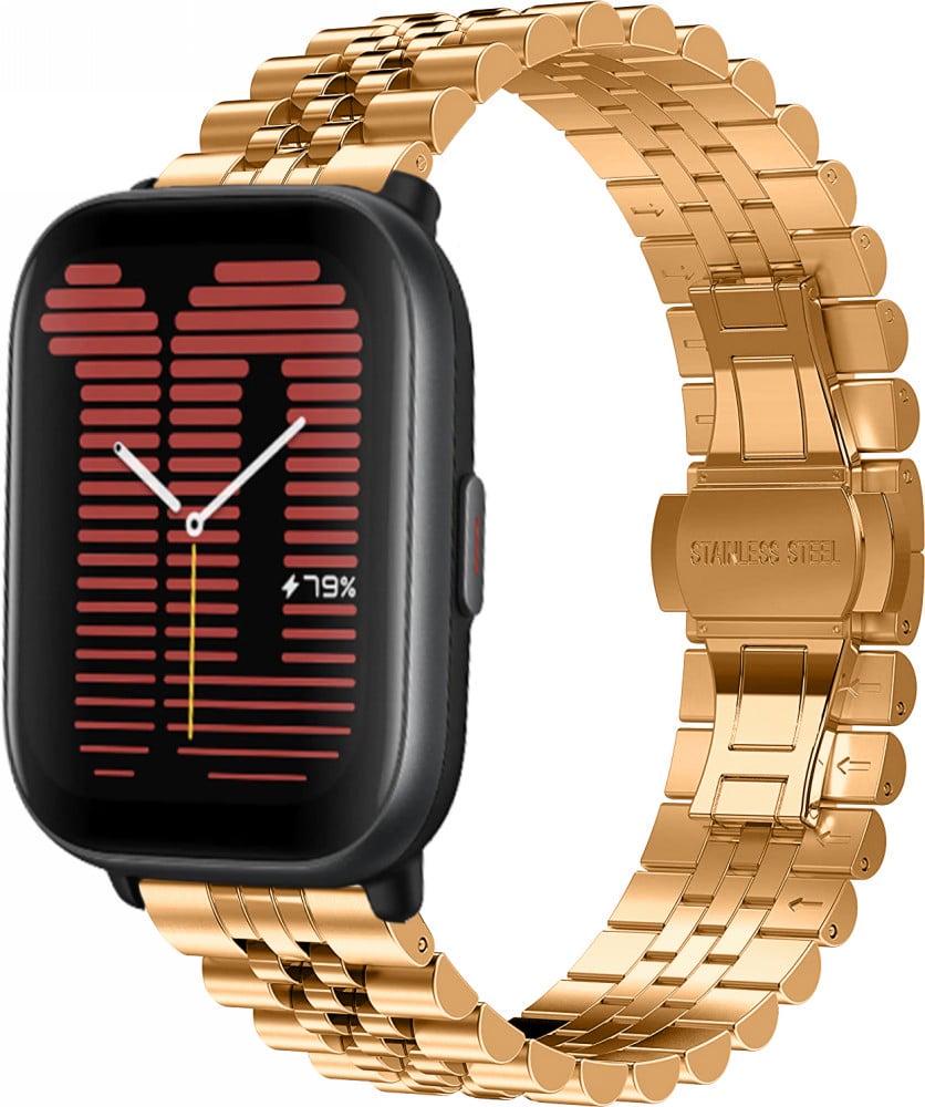 Браслет металлический Stech для Amazfit Active Rose Gold (38402-27)