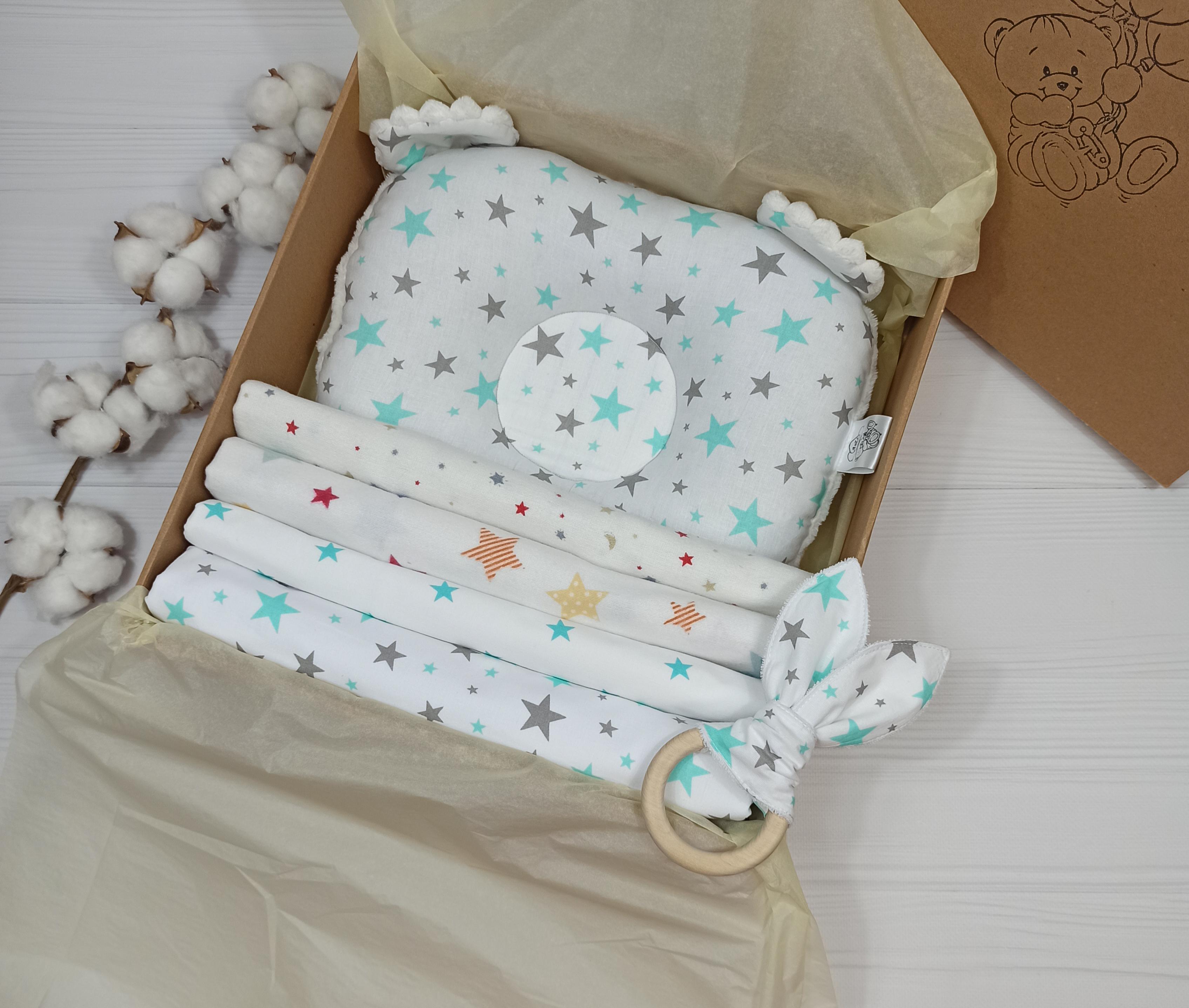 Набор пеленок a.l.babybox Звездный 6 шт. Белый (18237007) Набор пеленок a.l.babybox Звездный 6 шт. Белый (18237007)