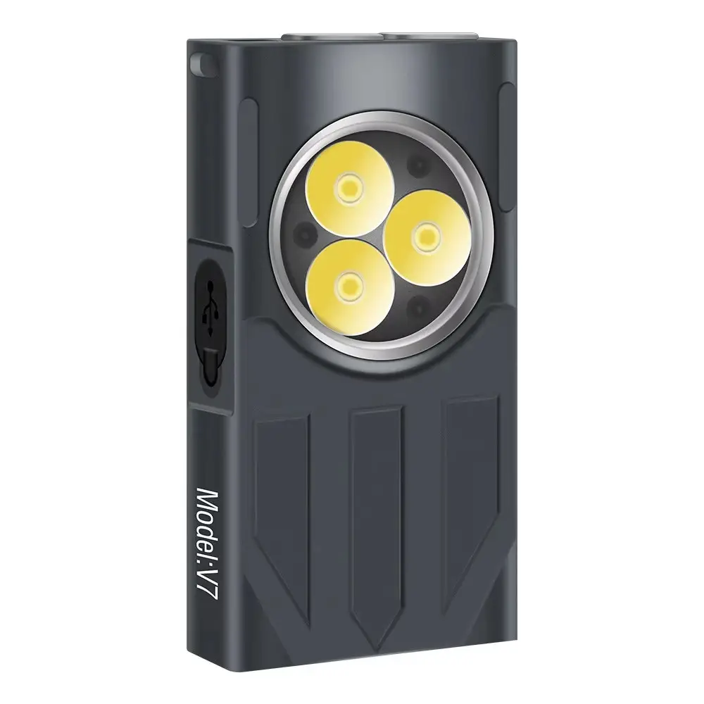 Ліхтар акумуляторний Boruit V7 EDC 1100lm Type-C 800 mAh IPX5 з магнітом Чорний (BORUIT-V7-BLACK) Ліхтар акумуляторний Boruit V7 EDC 1100lm Type-C 800 mAh IPX5 з магнітом Чорний (BORUIT-V7-BLACK)