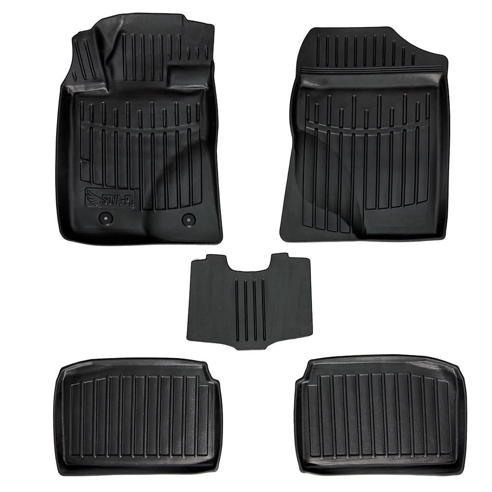 Коврики в салон SOVA-PL для Toyota Avensis T25 2003-2009 резиновые 5 шт. Черный (28800701) Коврики в салон SOVA-PL для Toyota Avensis T25 2003-2009 резиновые 5 шт. Черный (28800701)