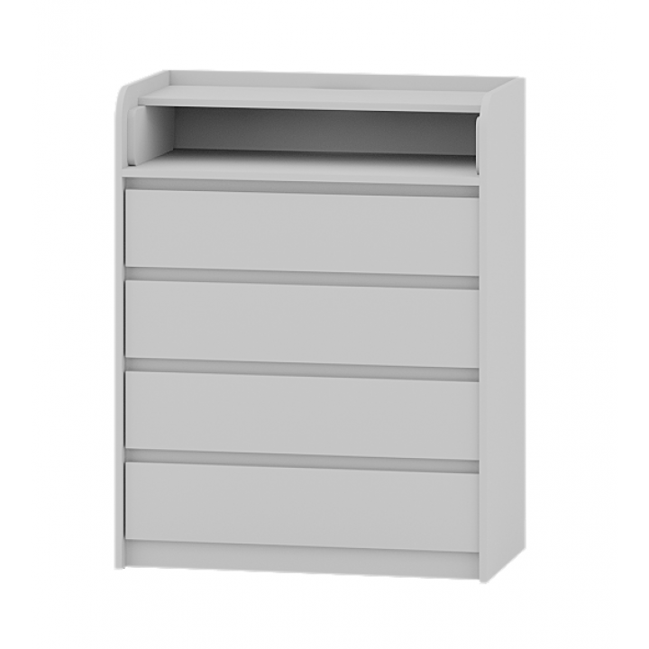 Комод пеленальный Роликовые направляющие Микс Эверест 80х45х101 см Нимфея альба