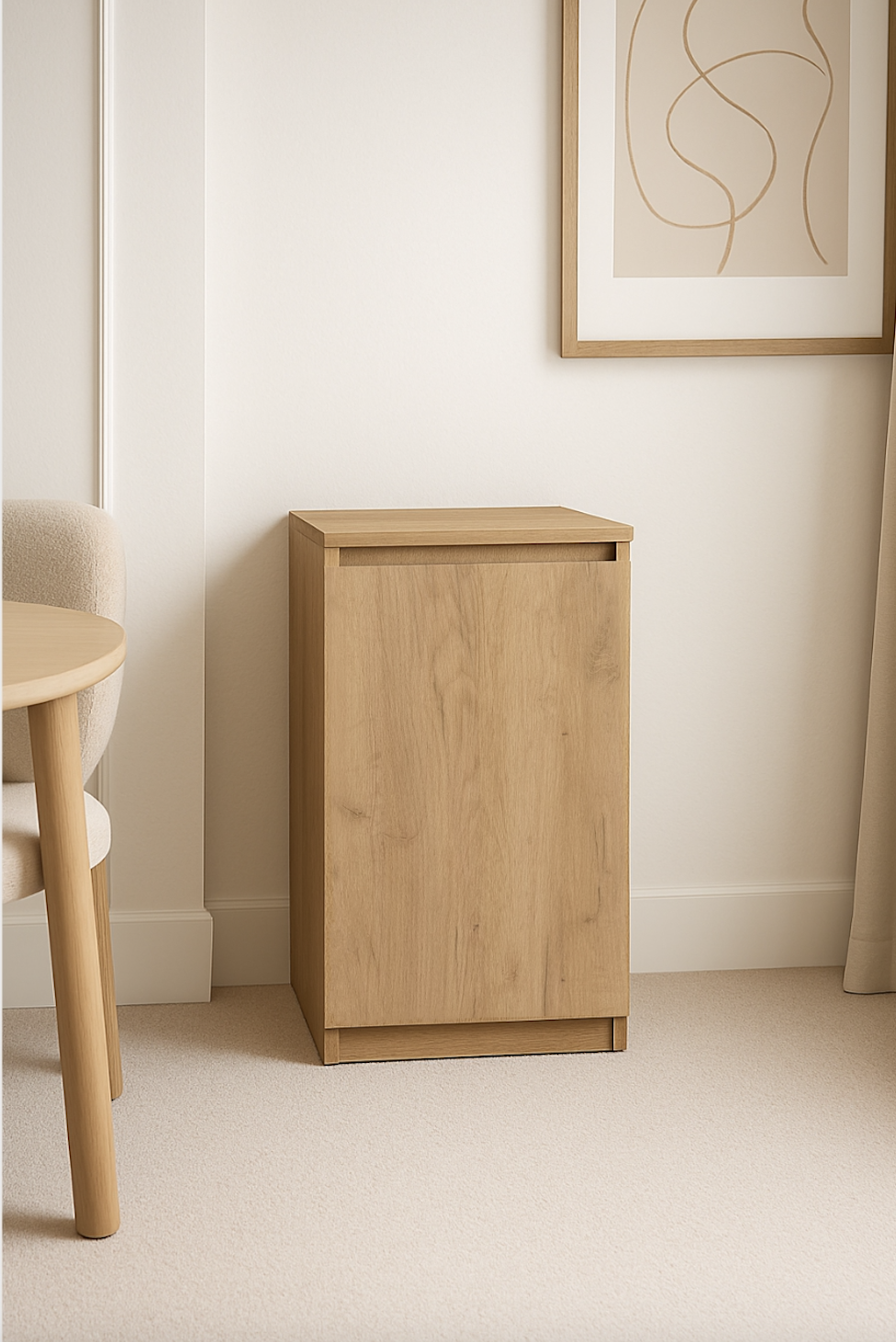 Тумба прикроватная MEBEX 40х40х77,4 см Дуб Крафт (VS3D400DC) - фото 1 Тумба прикроватная MEBEX 40х40х77,4 см Дуб Крафт (VS3D400DC) - фото 1