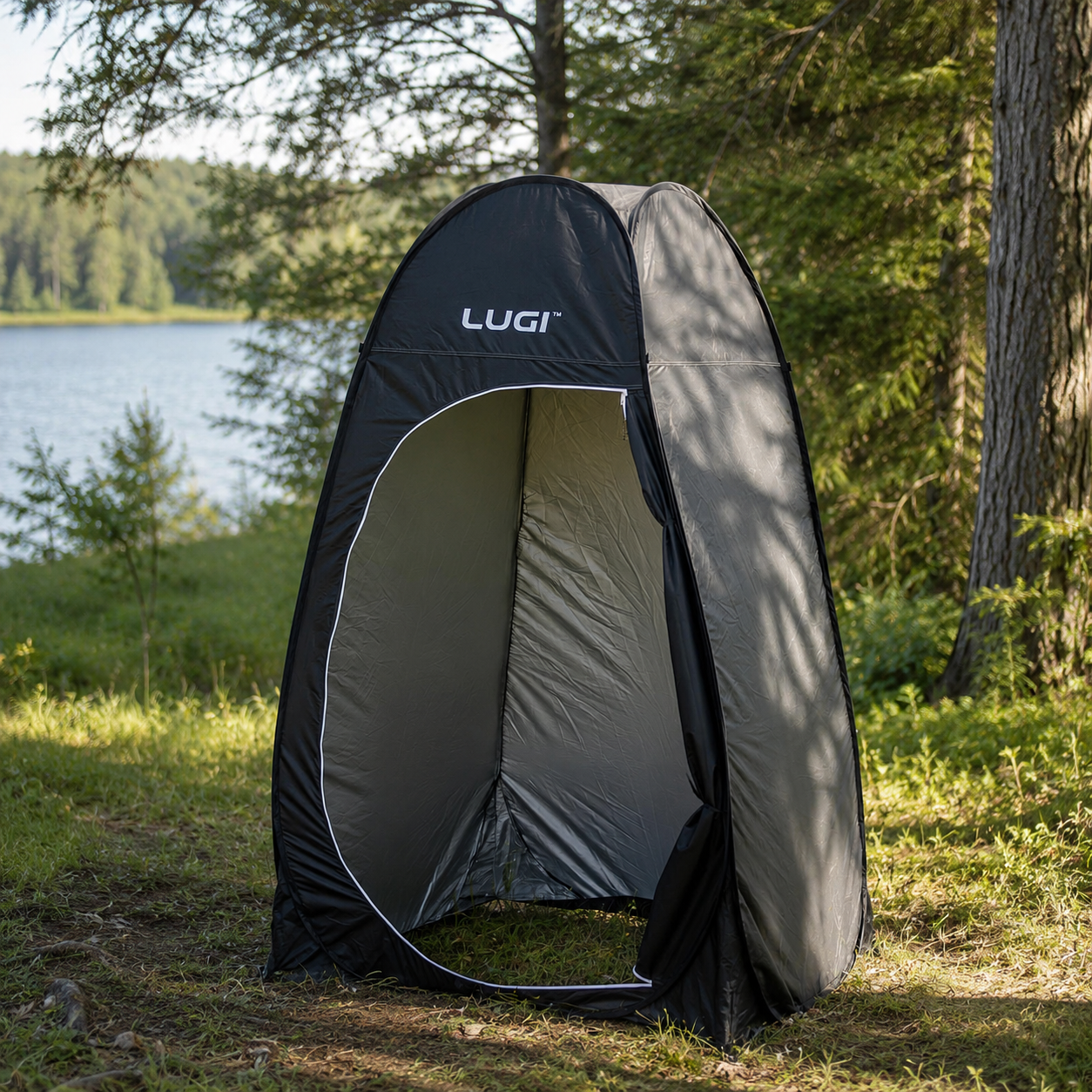 Палатка LU-015DB душ-туалет для кемпинга автомат 120x120x190 см Черный (7456) Палатка LU-015DB душ-туалет для кемпинга автомат 120x120x190 см Черный (7456)