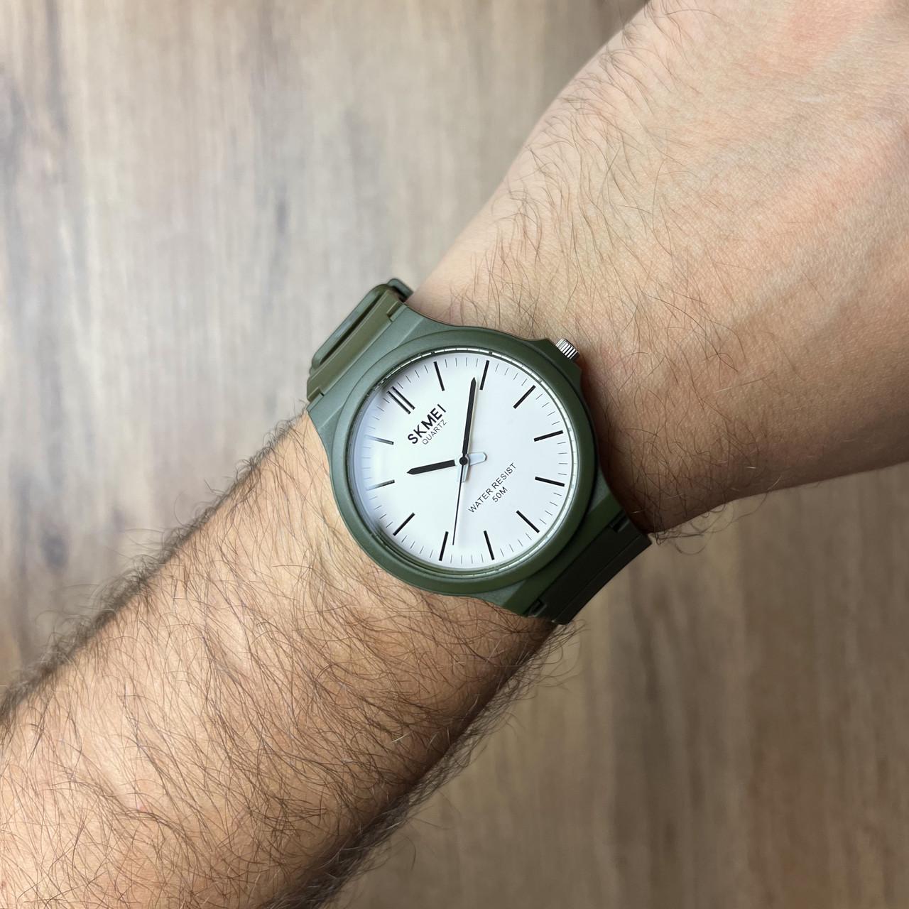 Часы мужские Skmei каучук Хаки (z061-3) - фото 2 Часы мужские Skmei каучук Хаки (z061-3) - фото 2