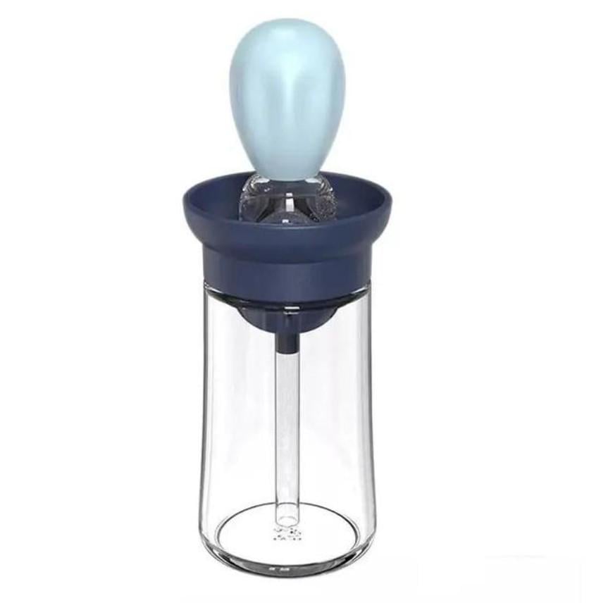 Диспенсер для масла с кистью 2в1 стеклянная бутылка 180 мл