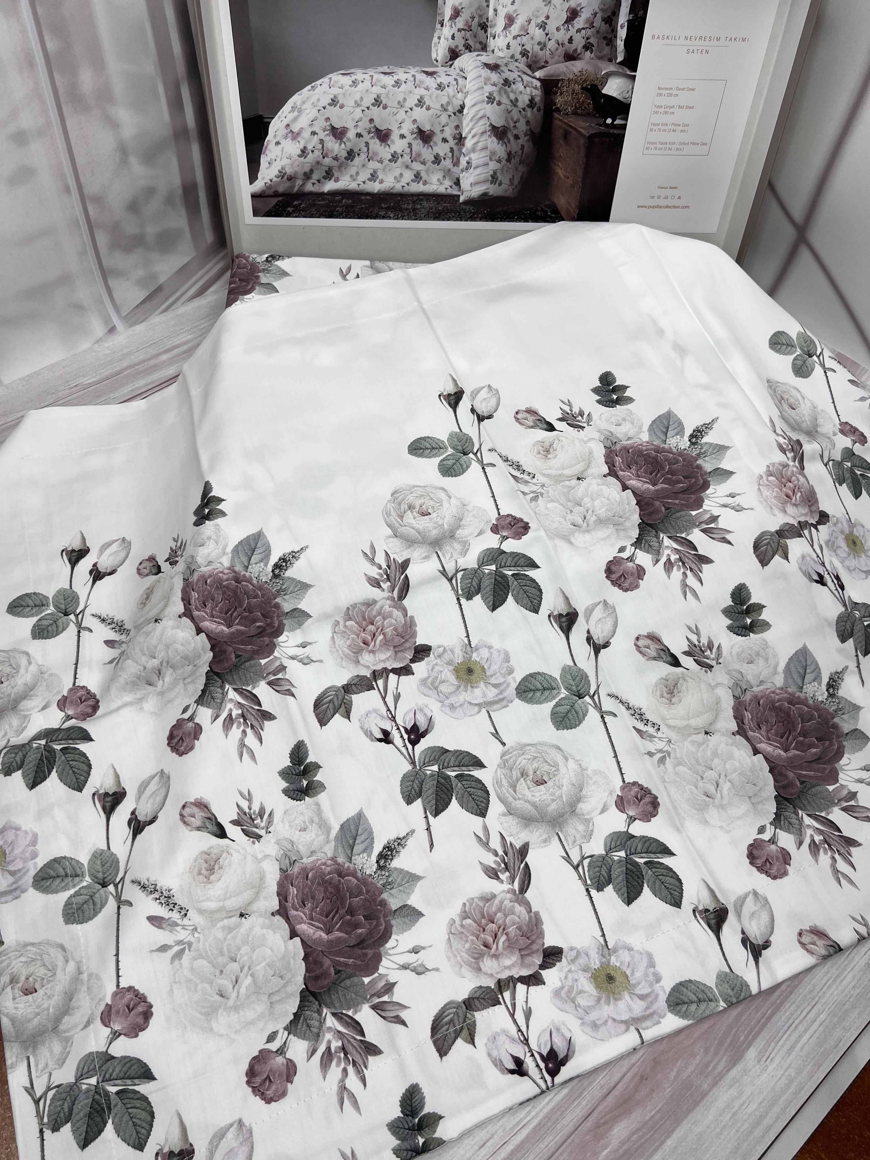 Постільна білизна Pupilla Троянди на білому фоні євро сатин 4 наволочки 50х70 см (2630755288) - фото 4 Постільна білизна Pupilla Троянди на білому фоні євро сатин 4 наволочки 50х70 см (2630755288) - фото 4