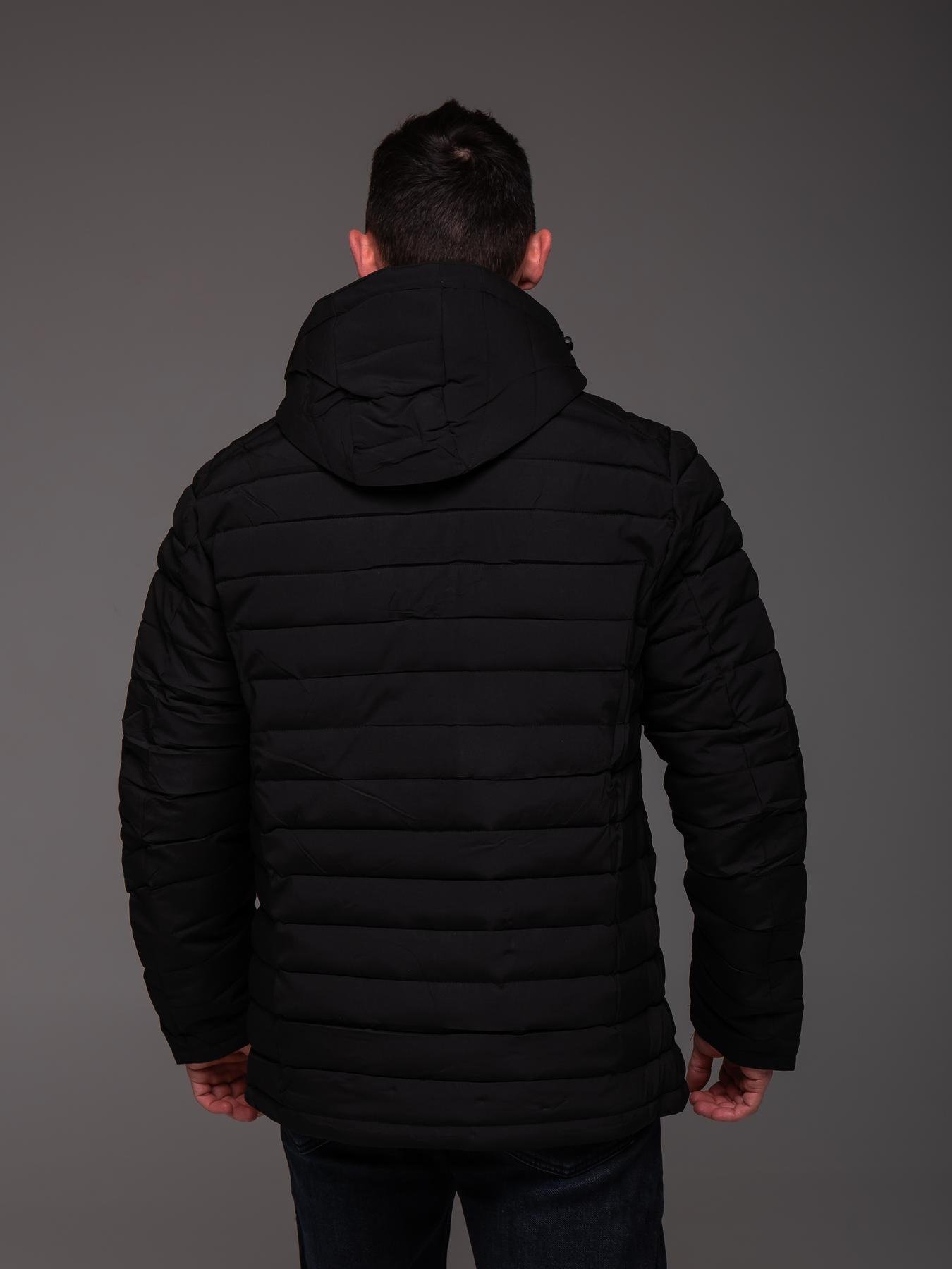 Куртка чоловіча зимова стьобана з термопідкладкою до -25°С L Чорний (2444/1) - фото 11 Куртка чоловіча зимова стьобана з термопідкладкою до -25°С L Чорний (2444/1) - фото 11