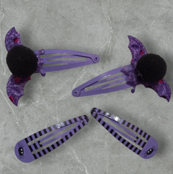 Заколки на Хелловін Кажани One size Фіолетово-чорний (703154) - фото 2 Заколки на Хелловін Кажани One size Фіолетово-чорний (703154) - фото 2