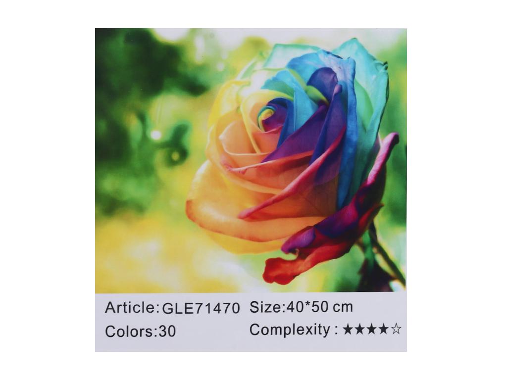 Алмазна мозаїка за номерами Josef Otten Кольорова троянда 71470_BGLE 40x50 см (MTT-191211) - фото 2 Алмазна мозаїка за номерами Josef Otten Кольорова троянда 71470_BGLE 40x50 см (MTT-191211) - фото 2
