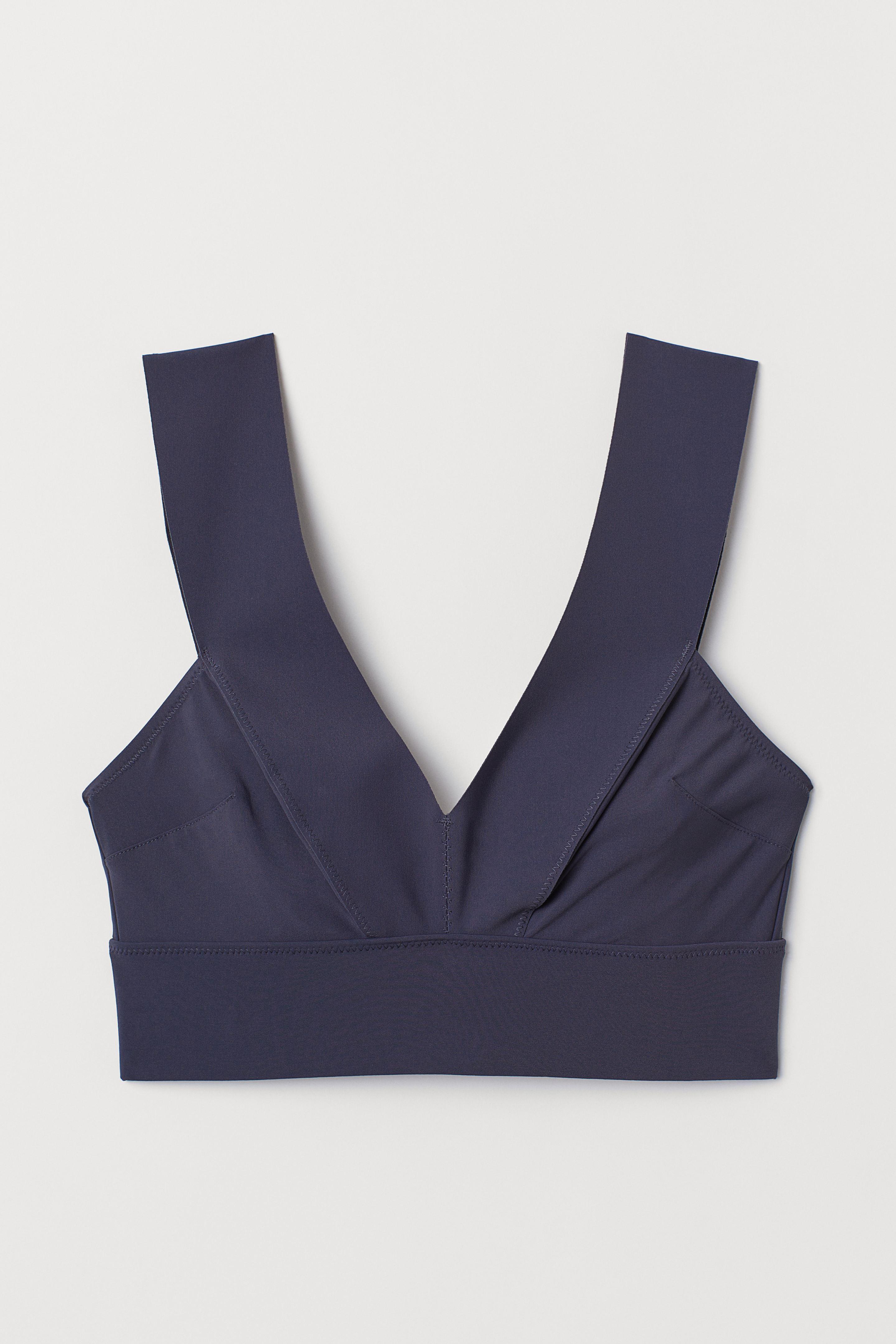 Купальний ліф H&M р. 32 Темно-сірий (A8125909199)