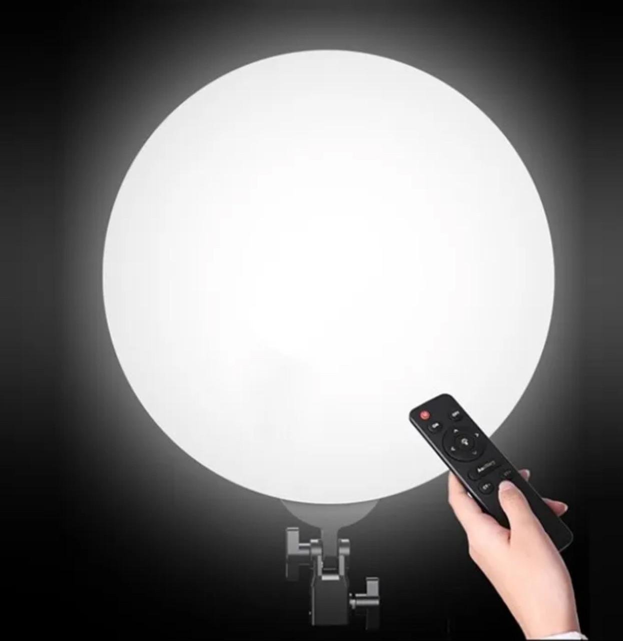 Лампа круглая LED FC666 42 см на штативе 210 см и пульт 110 Вт - фото 4