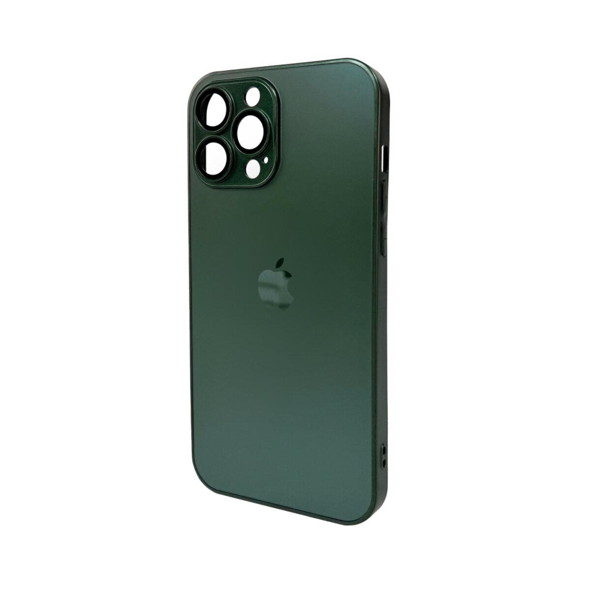Противоударный чехол для Apple iPhone 13 Pro Max AG Glass Matt Frame Color / Cangling Green