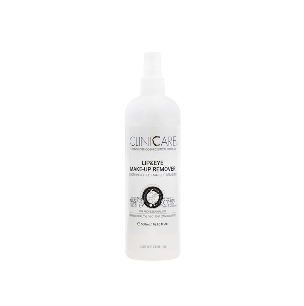 Засіб для зняття макіяжу з очей та губ ClinicCare Lip&Eye Make-Up Remover 500 мл