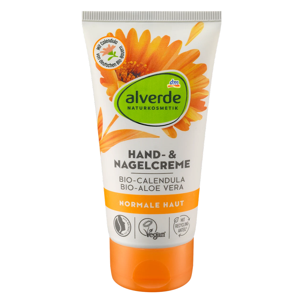 Крем для рук Alverde Naturkosmetik с органической календулой и алоэ вера 75 мл