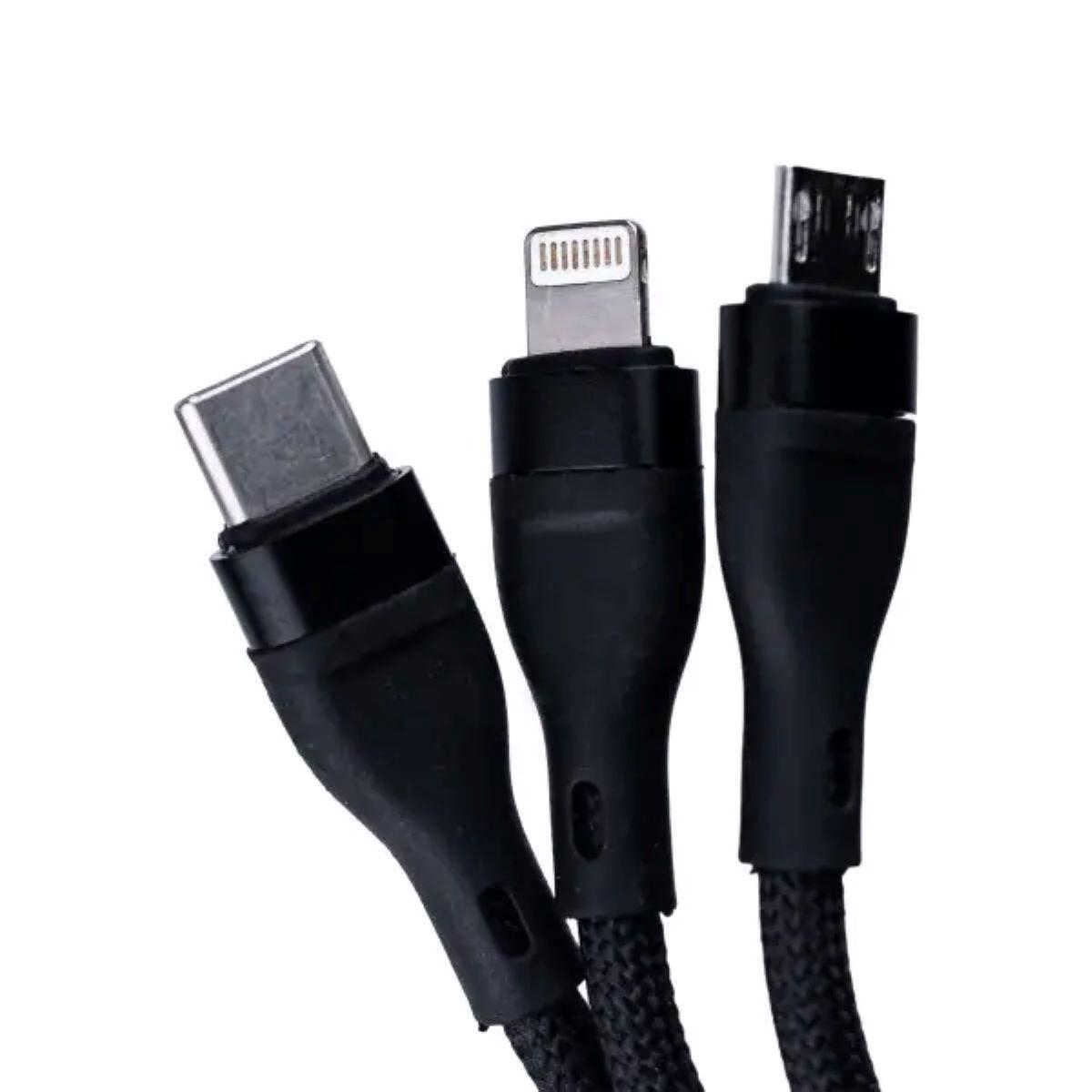 Кабель для заряджання microUSB/Type-C/Lightning 3в1 (4048) - фото 6 Кабель для заряджання microUSB/Type-C/Lightning 3в1 (4048) - фото 6