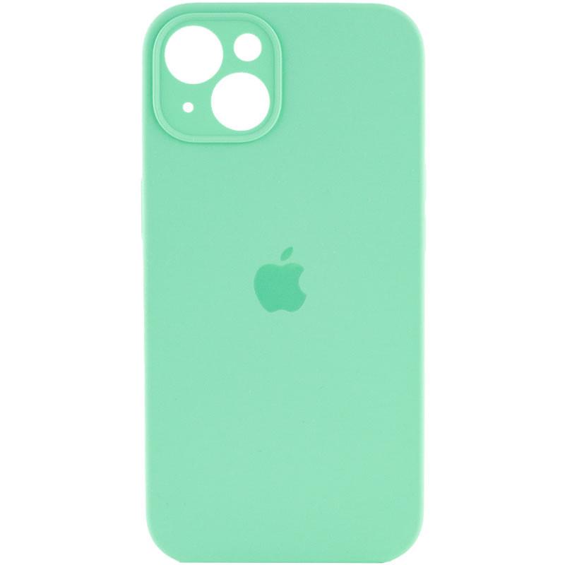 Силіконовый Чохол Накладка Закрита Камера Silicone Case Full Camera Для iPhone 13 Mentol - фото 1