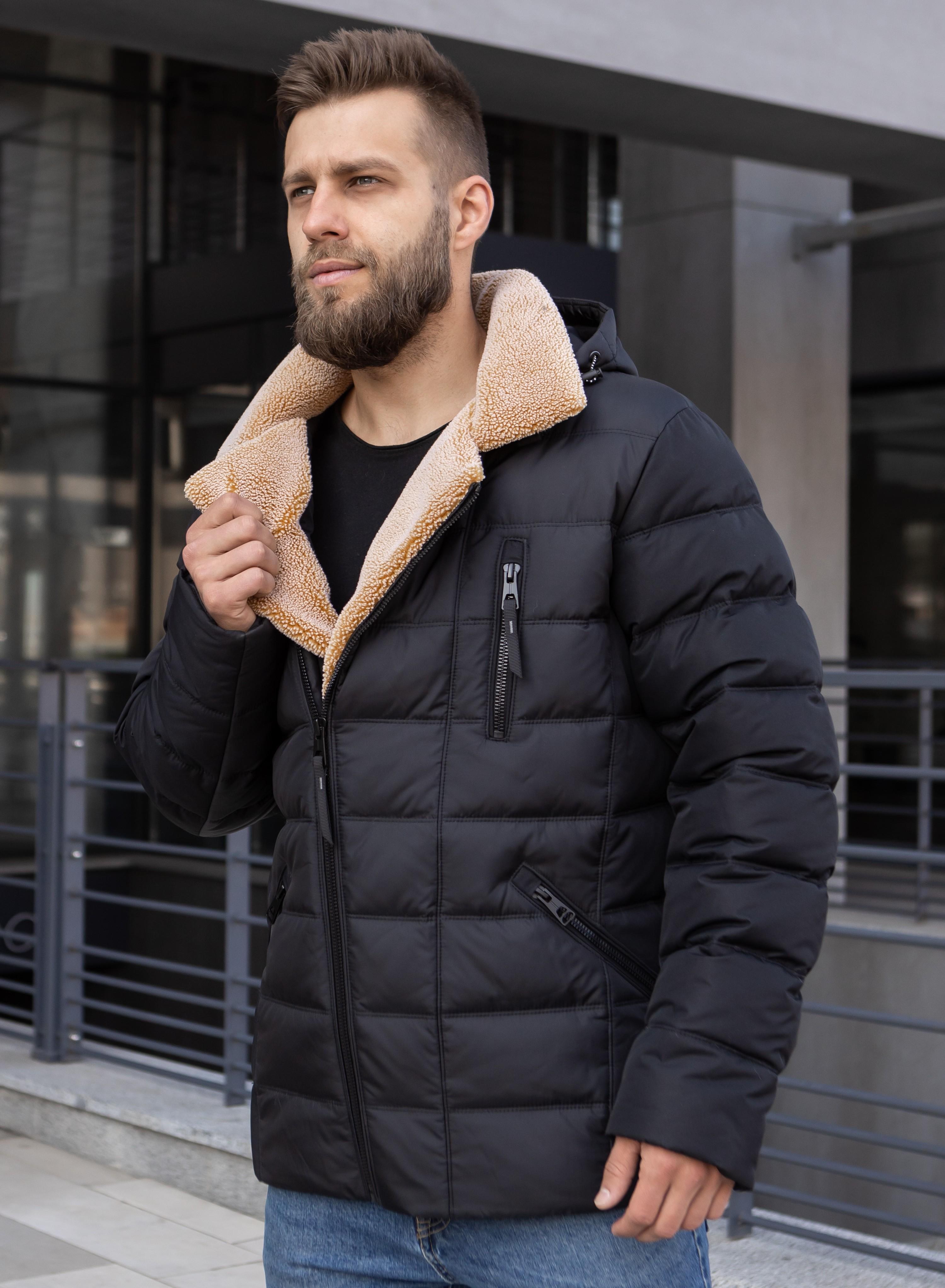 Куртка мужская зимняя Vavalon 269-V р. 68 Черный (29159271) - фото 4