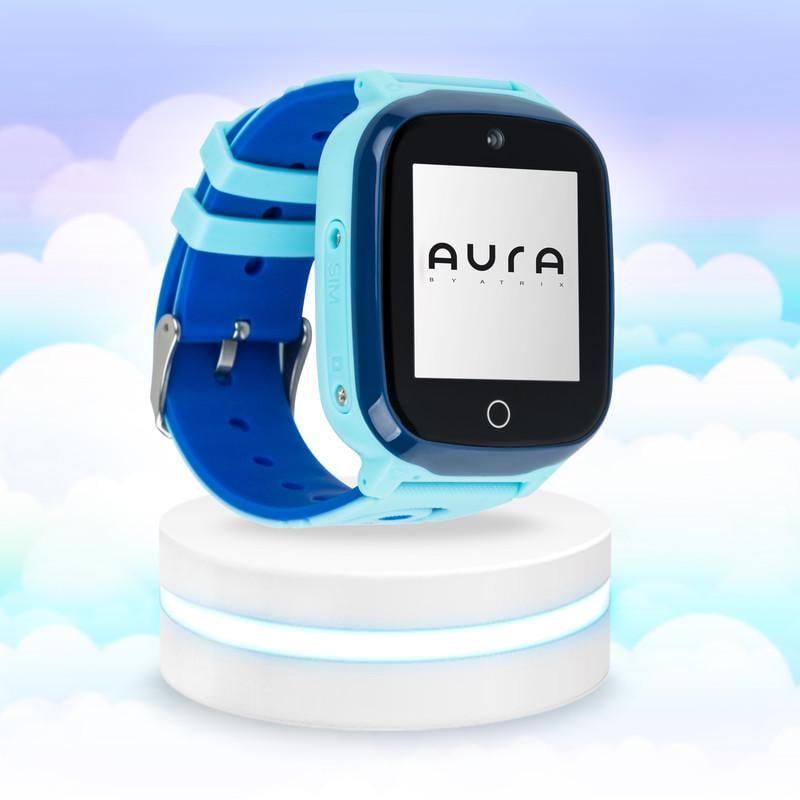 Смарт-часы детские AURA A200 Tracker/Wi-fi Blue - фото 3