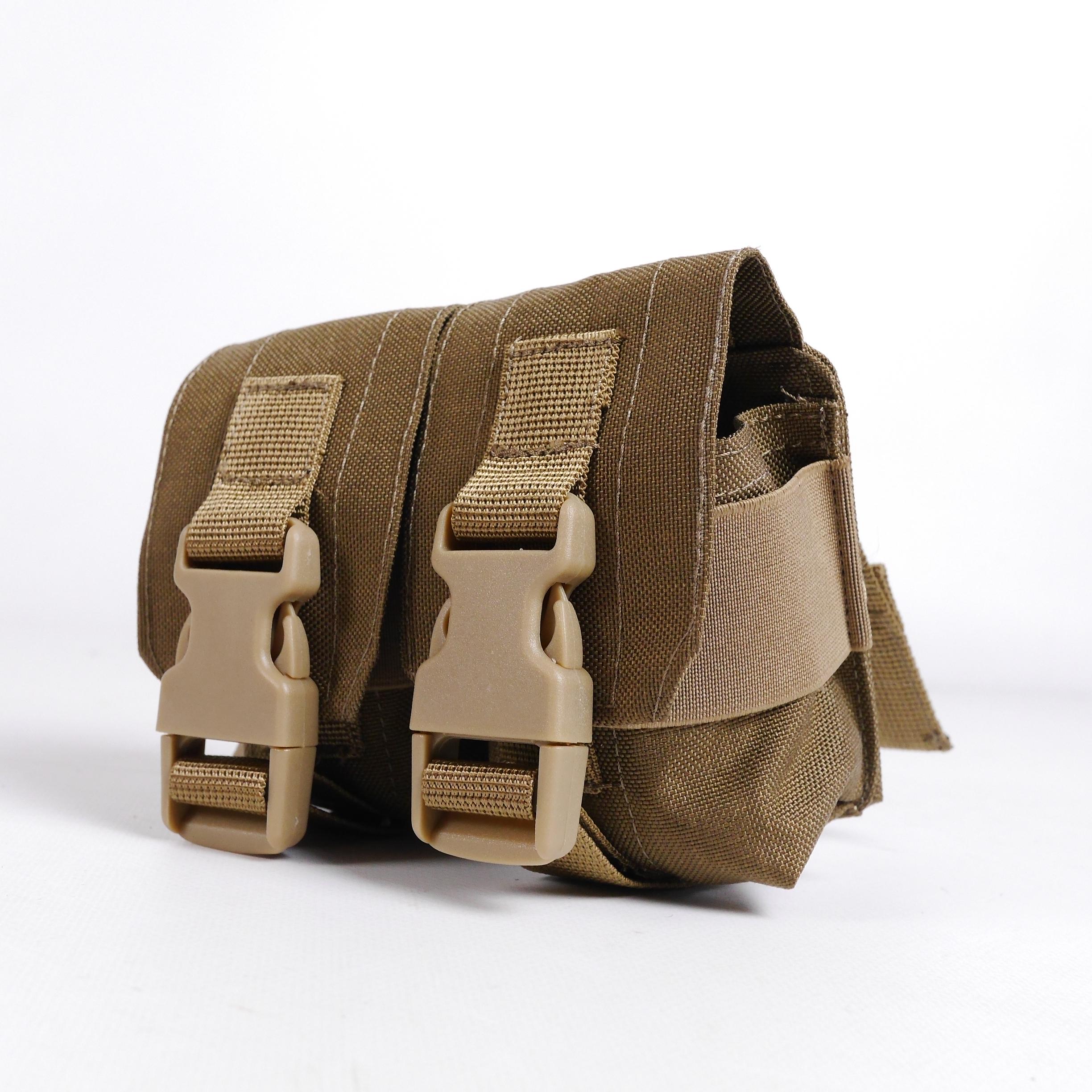 Подсумок под 2 гранаты KIBORG GU Double Mag Pouch Coyote - фото 2 Подсумок под 2 гранаты KIBORG GU Double Mag Pouch Coyote - фото 2