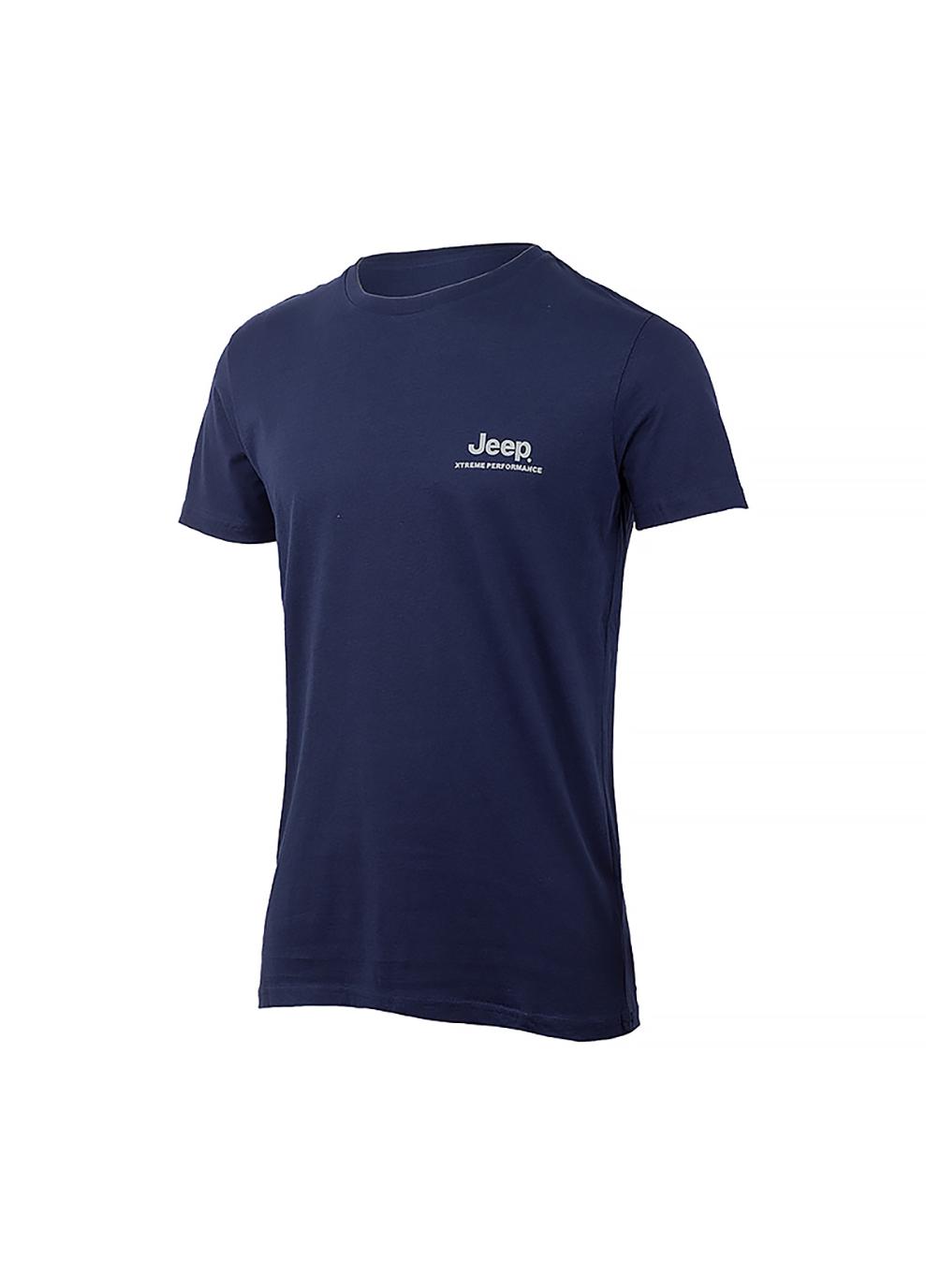 Футболка мужская JEEP T-SHIRT SEEK&DISCOVERY Back Vertical Print JX22A XL Синий (O102628-O288 XL)