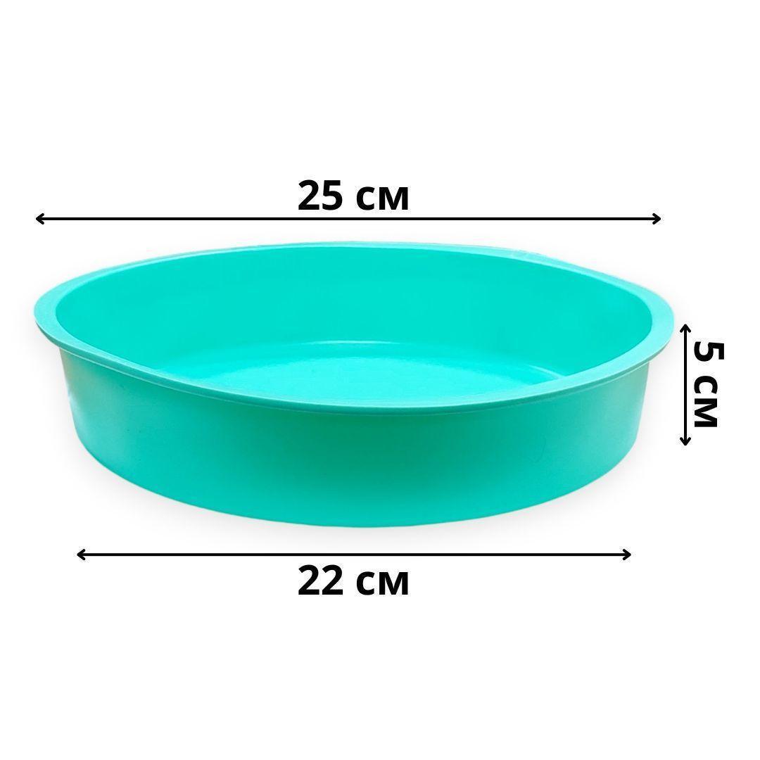 Форма силиконовая A-PLUS 1948 Бисквитница с гладким дном 25х25х5 см (203161) - фото 3