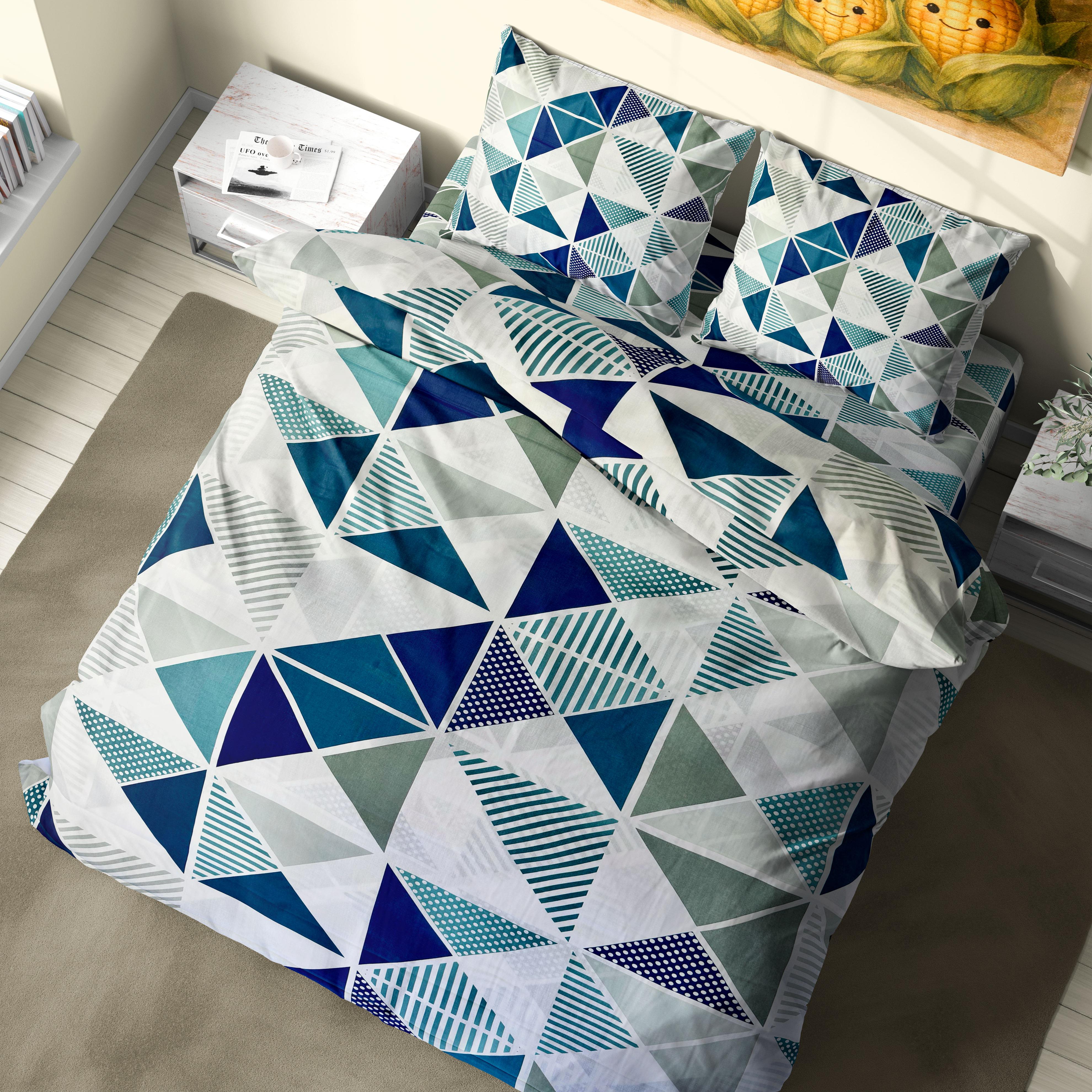 Комплект постельного белья Strange triangles двуспальный 200х220 см бязь (GLux-0201ST/2.0)