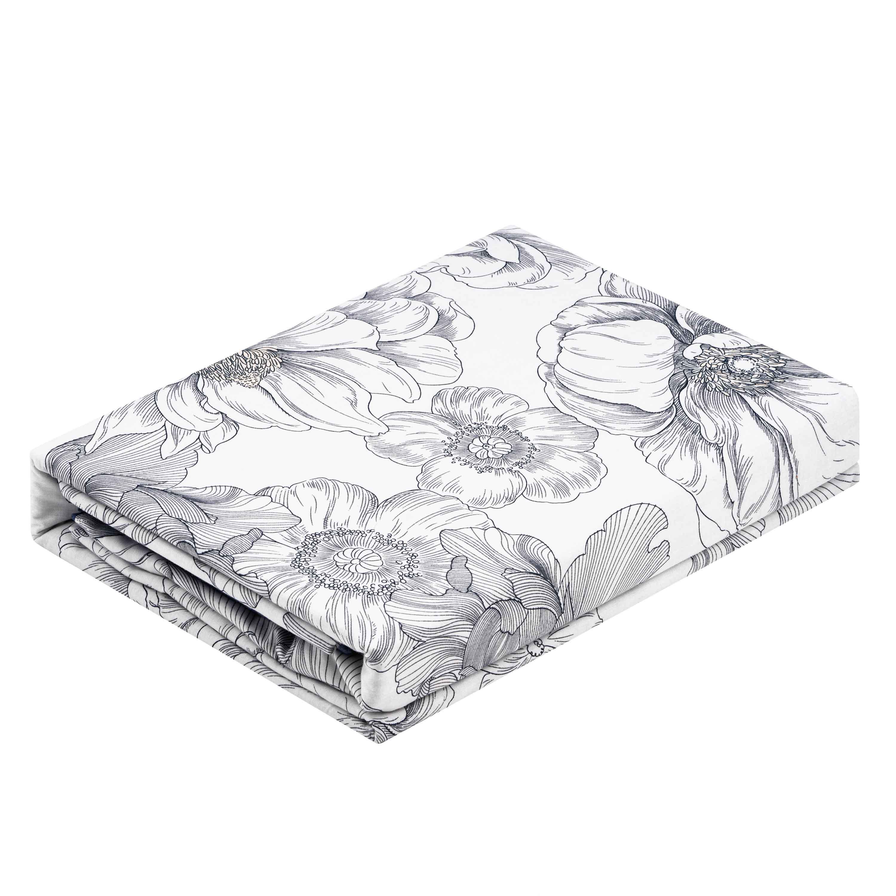 Постельное белье Ardesto Gloria пионы 100% хлопок полутораспальный евро Синий (611257) - фото 3 Постельное белье Ardesto Gloria пионы 100% хлопок полутораспальный евро Синий (611257) - фото 3