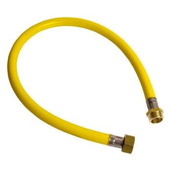 Шланг для підключення газу Waterstal ПВХ гайка-штуцер 1/2"x1/2" 120 см (WS 121 HG)