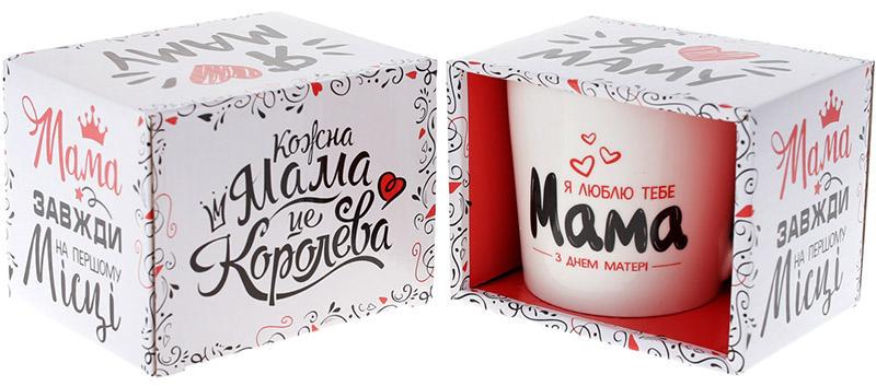 Кружка фарфоровая Супер Мама 350 мл