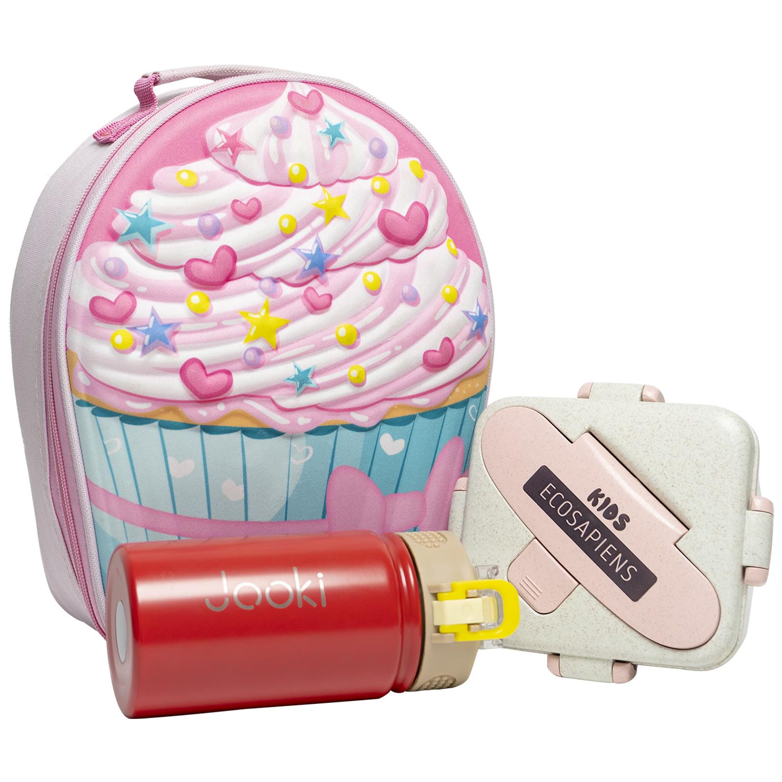 Ланч набор Jooki Cupcake Life из ЭКО материала