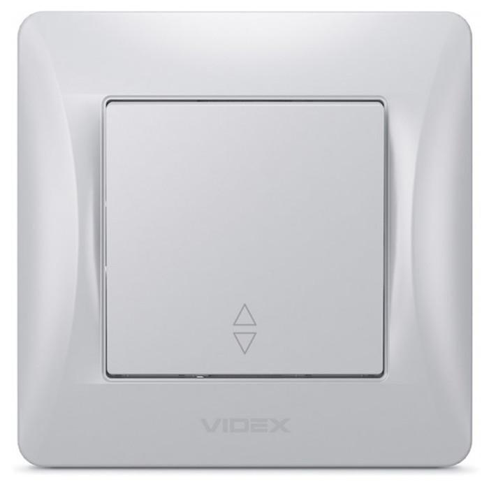 Выключатель одноклавишный проходной Videx Binera Cеребряный шелк (00000013018) Выключатель одноклавишный проходной Videx Binera Cеребряный шелк (00000013018)