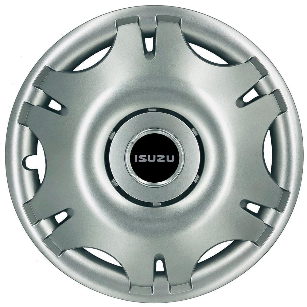 Колпаки SJS 402 с логотипом Isuzu R16 4 шт. Серебристый (2789080277)