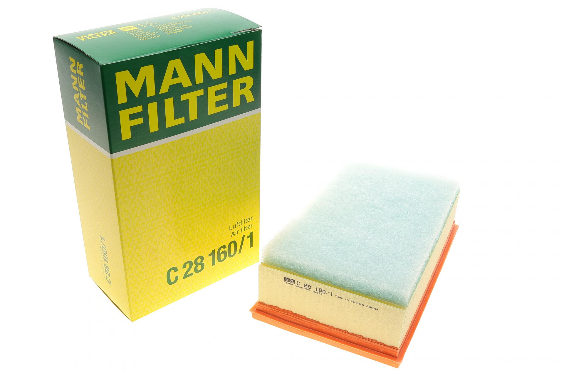 Фильтр воздушный Mann-Filter для Citroen C4/Peugeot 307/308/3008/5008 2,0HDI 04- (C 28 160/1)