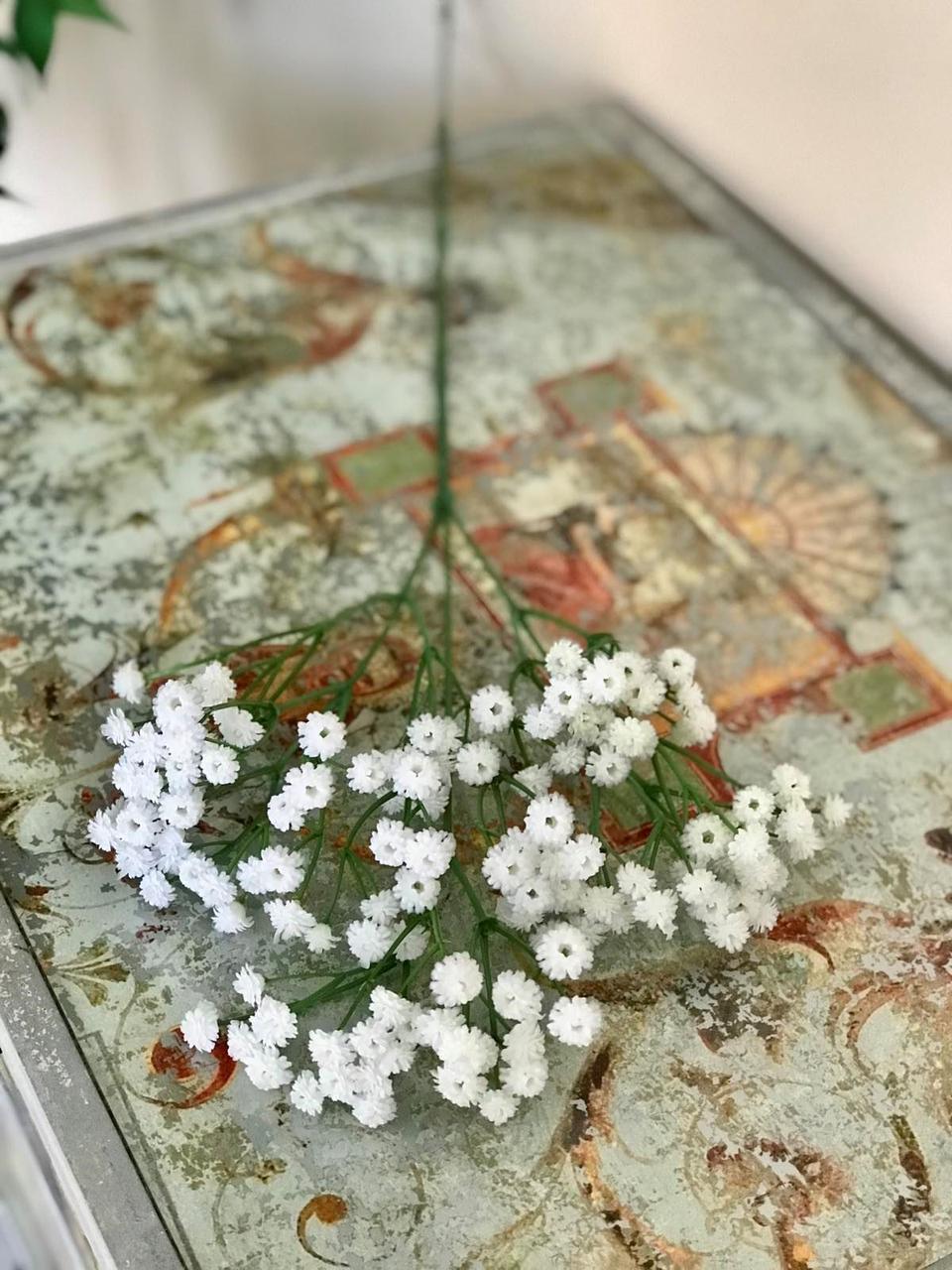 Искусственный гипсофил ветка латекс 62 см Белый - фото 2 Искусственный гипсофил ветка латекс 62 см Белый - фото 2