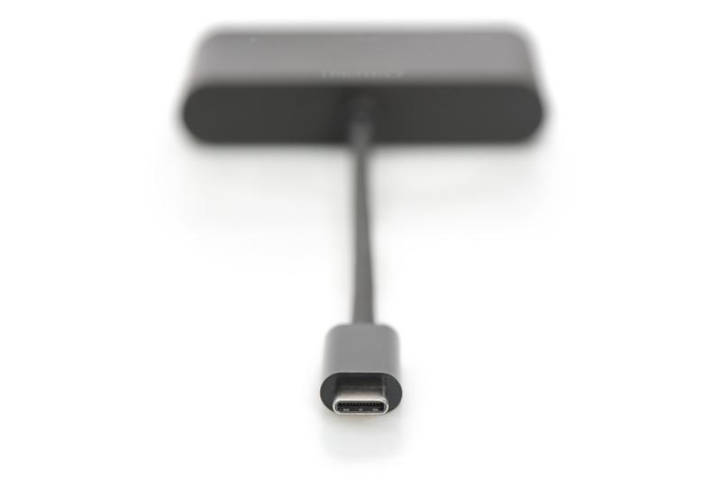 Адаптер Digitus USB-C-HDMA 2xUSB Черный (ERC-DA-70855) - фото 3