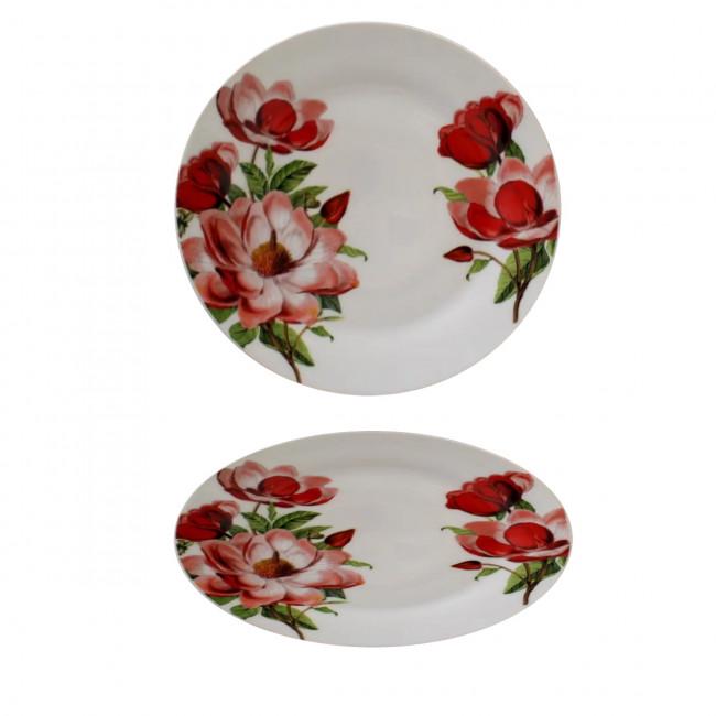 Тарелка Helios Пион китайский 19 см Белый (HL4364) - фото 2