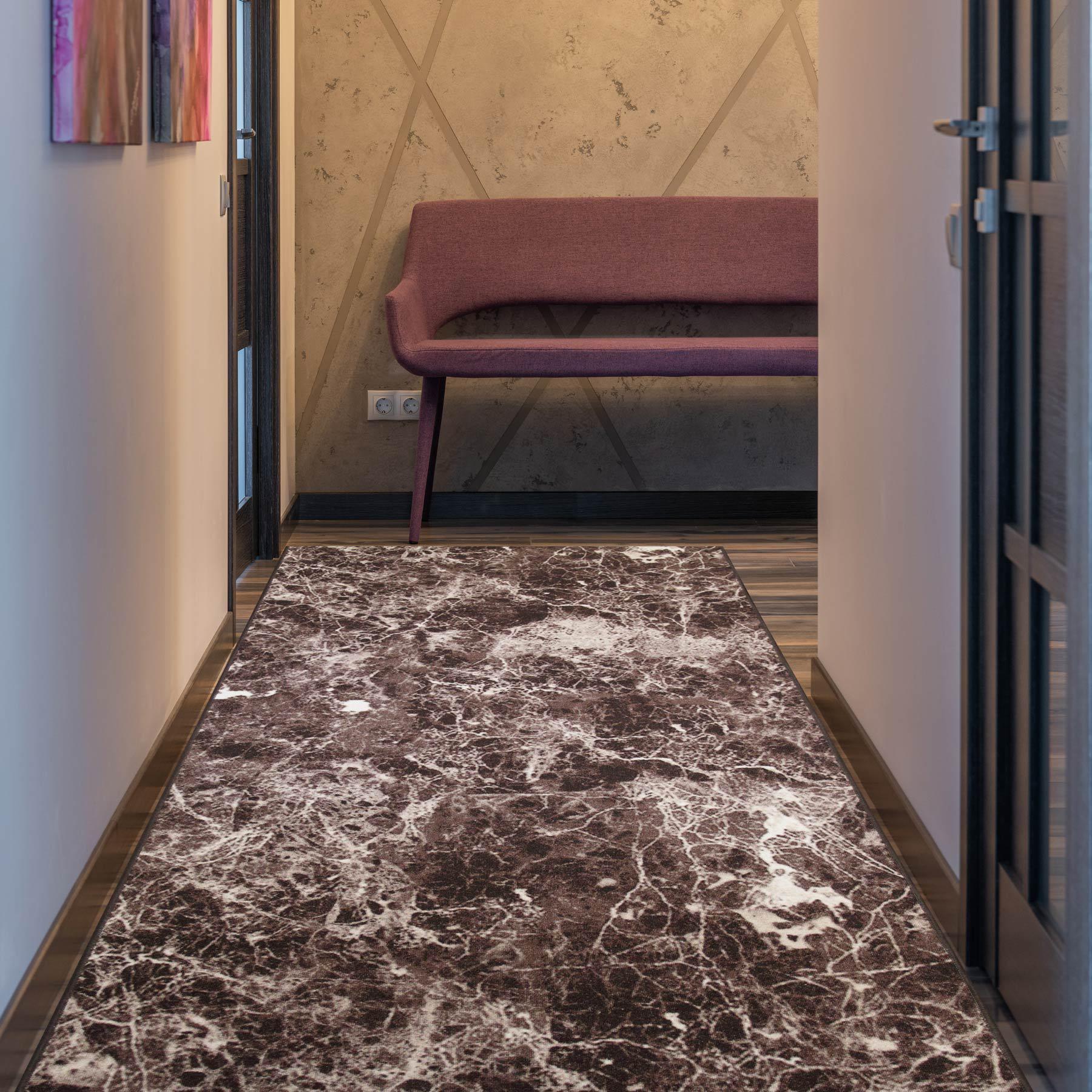 Килим безворсовий на гумовій основі DAKARIA Ratio PrintGel Run 1023vl38-p5 0,8x1,2 м Коричневий (00-00014779) - фото 3 Килим безворсовий на гумовій основі DAKARIA Ratio PrintGel Run 1023vl38-p5 0,8x1,2 м Коричневий (00-00014779) - фото 3