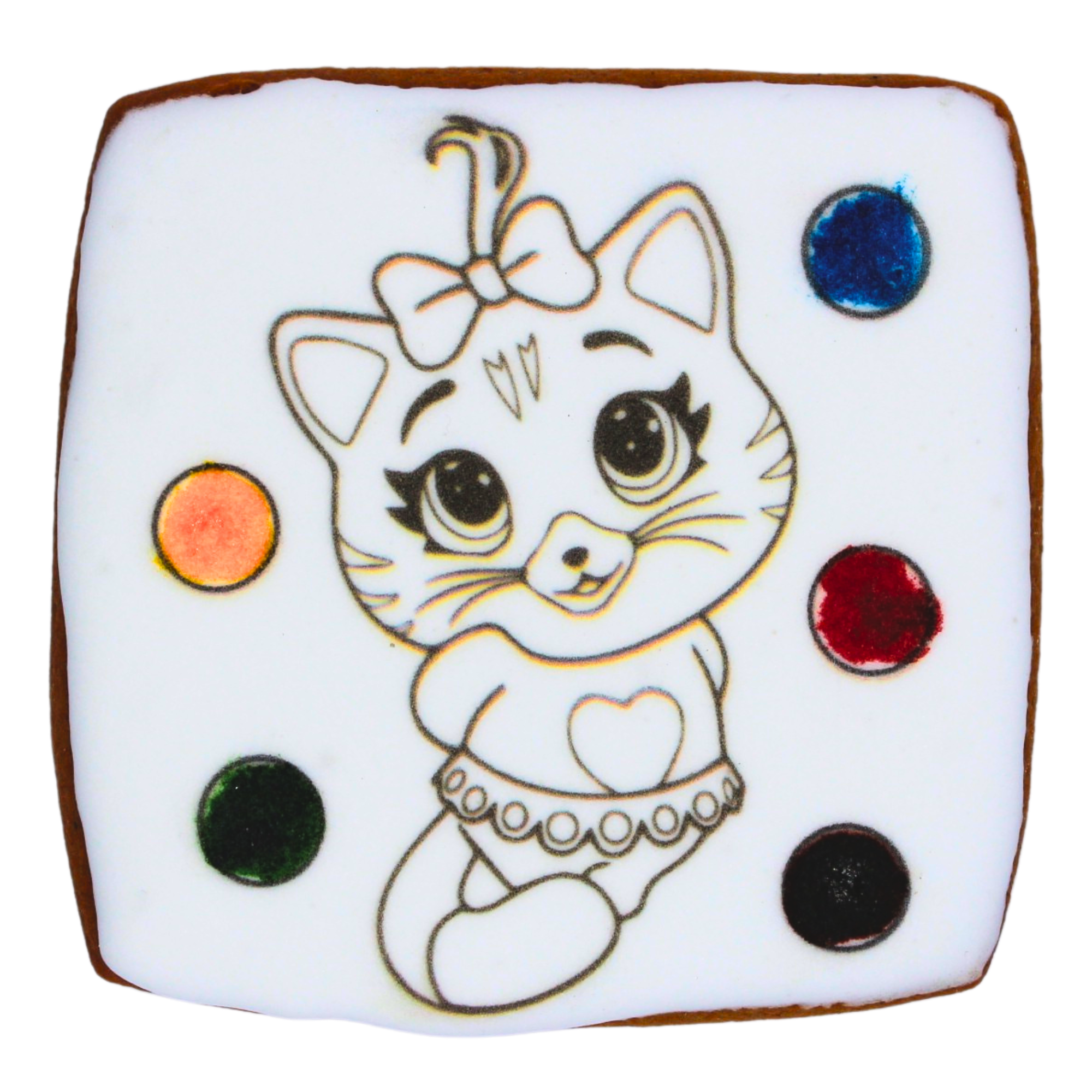 Пряник-розмальовка Крафт Печиво Котик 45 г