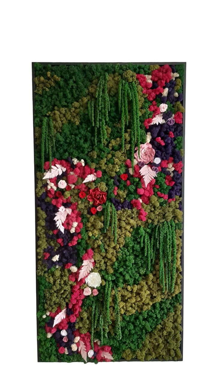 Картина из мха Organic Design Цветы и растения 810 120x60 см (810-120-60) Картина из мха Organic Design Цветы и растения 810 120x60 см (810-120-60)