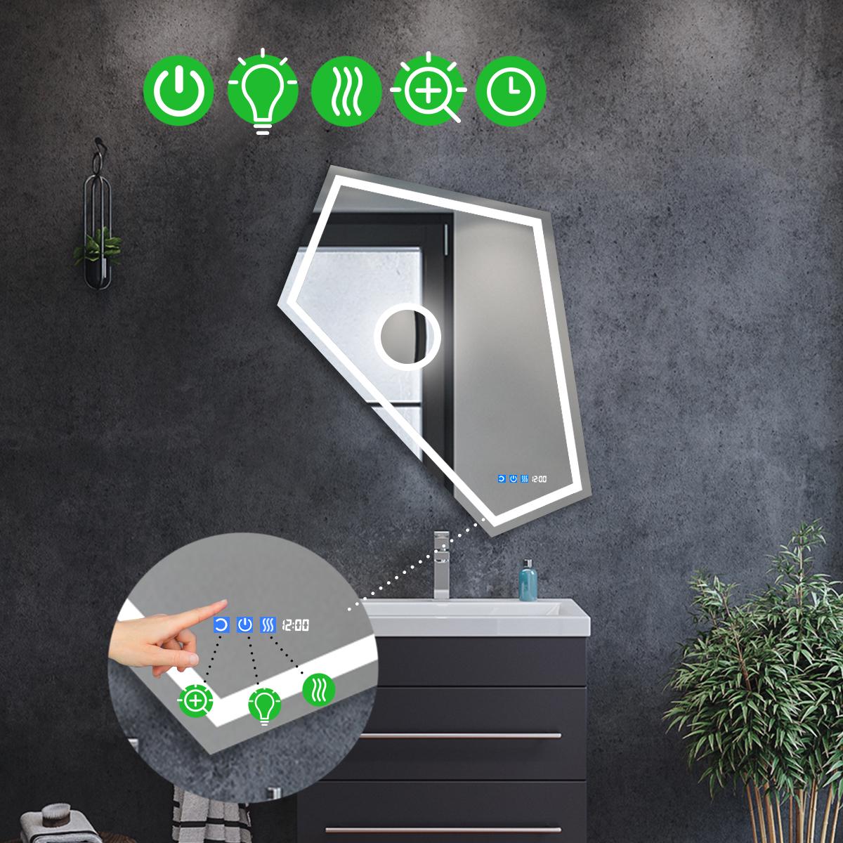 Дзеркало з LED підсвіткою Modulo 1 із трьома сенсорами 140x120 см - фото 2 Дзеркало з LED підсвіткою Modulo 1 із трьома сенсорами 140x120 см - фото 2