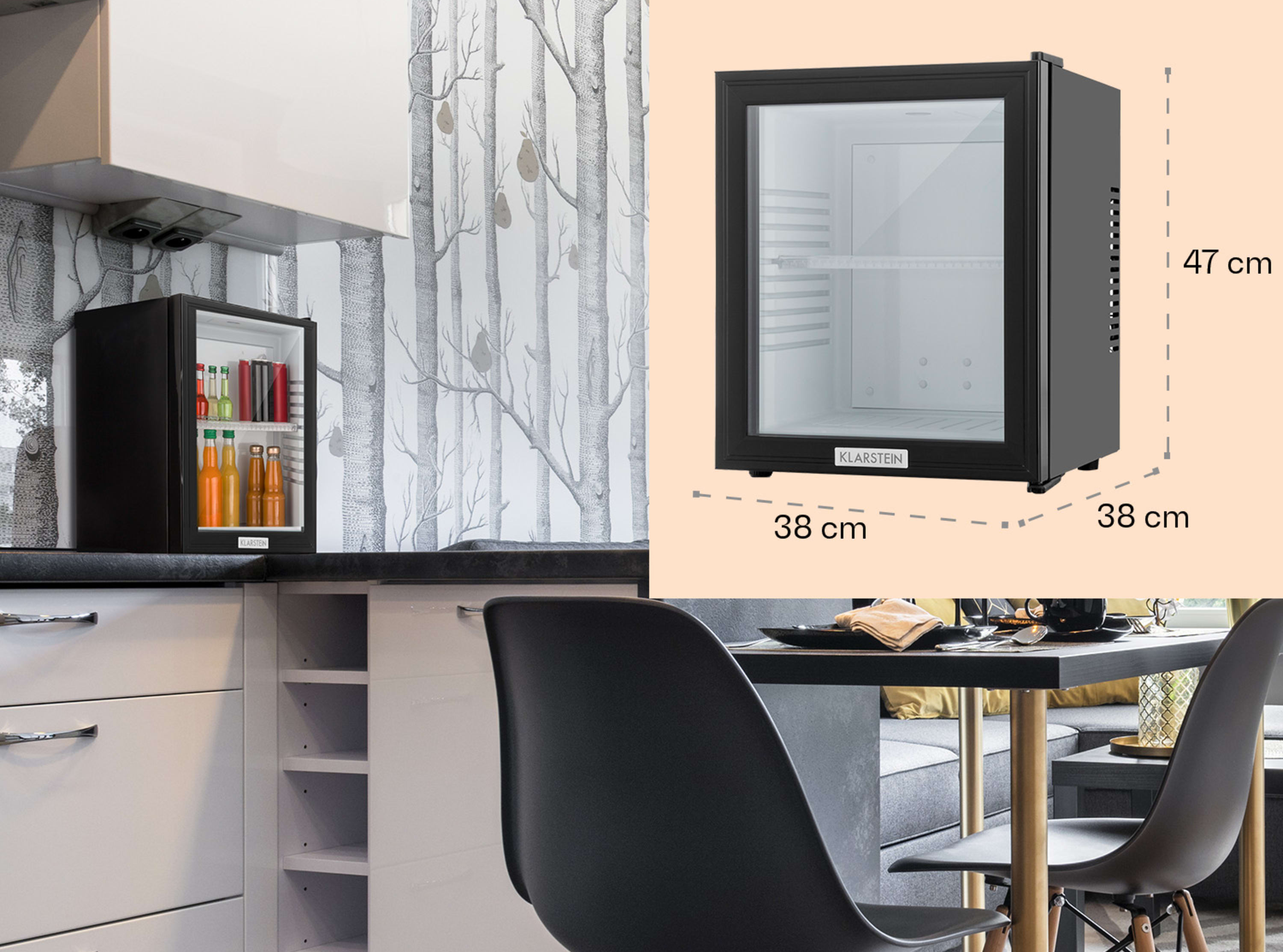 Мини-холодильник для напитков KLARSTEIN MKS-12 12-18°C (10005439) - фото 5 Мини-холодильник для напитков KLARSTEIN MKS-12 12-18°C (10005439) - фото 5