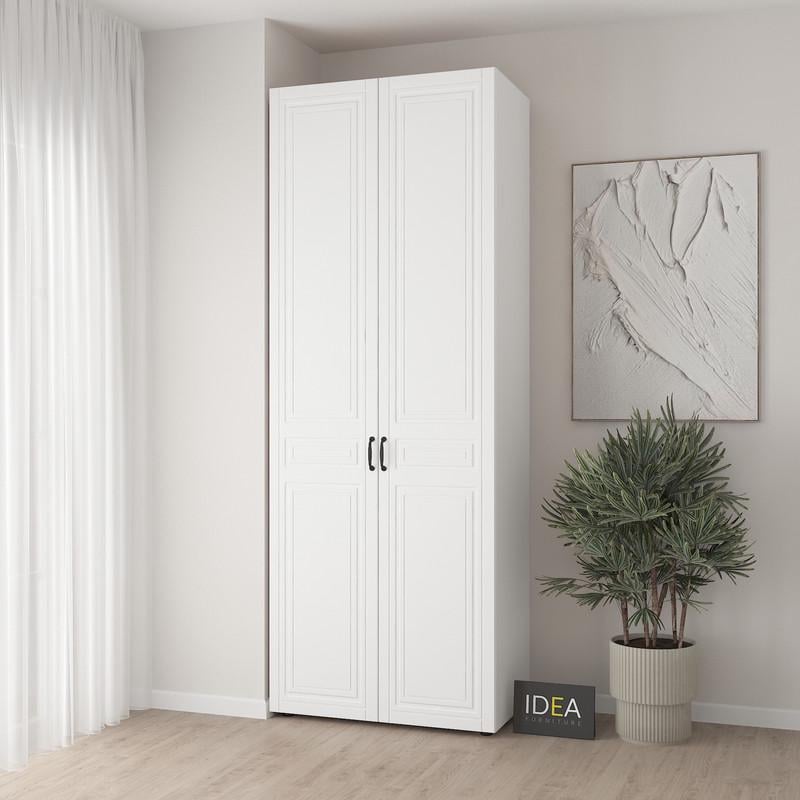 Шафа для одягу Idea С-9.2 з полицями Білий/Білий (1974)