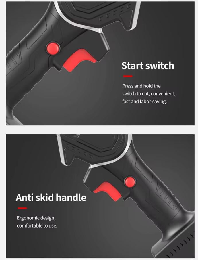 Пила акумуляторна ланцюгова ProCraft NANWEI шина 4" літієва батарея 900 W 10 А (028-NV-DLJ4) - фото 10