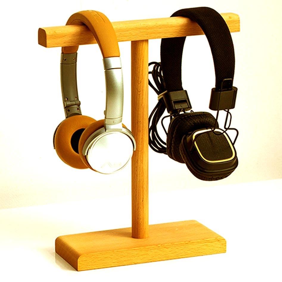 Стойка для наушников из дерева Бенсон карри (НУП-003403)