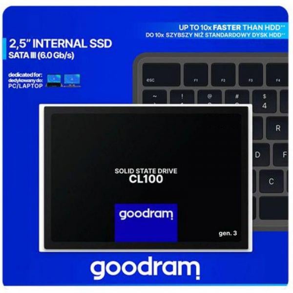 SSD-накопичувач Goodram CL100 480GB GEN.3 2,5" SATAIII TLC (SSDPR-CL100-480-G3) - фото 2 SSD-накопичувач Goodram CL100 480GB GEN.3 2,5" SATAIII TLC (SSDPR-CL100-480-G3) - фото 2