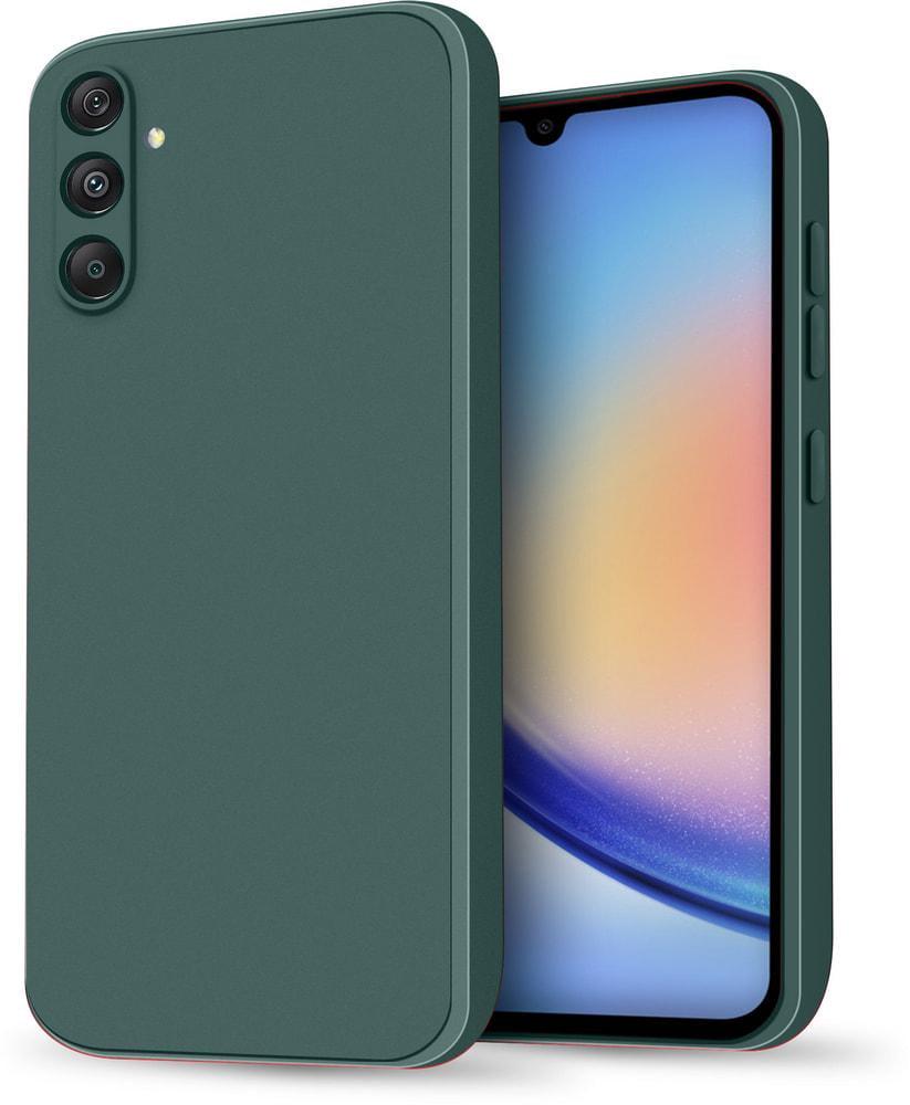 Силиконовый чехол HardCorner Samsung Galaxy A34 A346 (с микрофиброй) Green (34813-08)