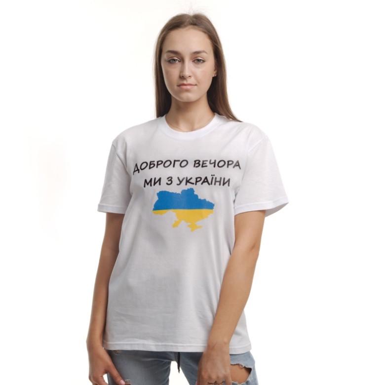 Футболка женская GBI "Доброго вечора" L Белый (13271)